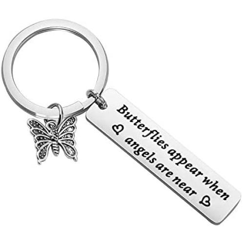 MAOFAED Butterfly Gift Butterfly Memorial Gift Butterfly Lover Gift Loss of Love One Gift Butterflies Appear When Angels are Near