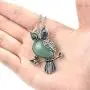Top Plaza Owl Necklaces Healing Crystal Stone Pendant Reiki Spiritual Energy Gemstone Quartz Necklace Birthday for Women Men