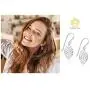 Big Apple Hoops - Mothers Day Sterling Silver Filigree Leaf Drop Dangle Earrings, Small Size, Thai Silver Earrings Big Apple Hoops - Mothers Day Sterling Silver Filigree Leaf Drop Dangle Earrings, Small Size, Thai Silver Earrings