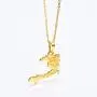 U7 Nation Map Pendant Patriotism Jewelry 18K Gold Plated Necklace Pendant with Adjustable Rolo Chain U7 Nation Map Pendant Patriotism Jewelry 18K Gold Plated Necklace Pendant with Adjustable Rolo Chain