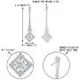 EVER FAITH Wedding Art Deco Royal Gatsby Inspired Chandelier Earrings Pave Zircon Clear Silver-Tone