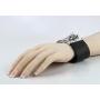JH John Hardy ST.Silver Legends MACAN Tiger Swiss Blue Topaz Bracelet 122B Size M