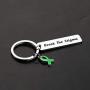 Gzrlyf Mental Health Awareness Keychain Break The Stigma Inspirational Gifts Green Awareness Support