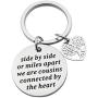 Cousin Gifts Stainless Steel Jewelry Keychain for Cousins Cousin Jewelry
