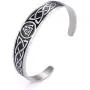 VASSAGO Nordic Viking Odin Valknut Symbol Irish Trinity Celtic Knot Cuff Bracelet Stainless Steel Bangle Vintage Amulet Jewelry Gifts for Men Women Teens VASSAGO Nordic Viking Odin Valknut Symbol Irish Trinity Celtic Knot Cuff Bracelet Stainless Steel Bangle Vintage Amulet Jewelry Gifts for Men Women Teens