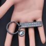 ENSIANTH The Umbrella Academy Inspired Gift I Love You As Much As Number Five Loves Dolores Black Keychain Number 5 Fans Gift