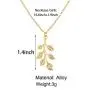 Aluinn Leaf Necklace Gold Dainty Olive Pendant Necklace Simple Necklace Chain Jewelry for Women and Teen Girls