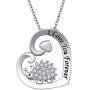 925 Sterling Silver Cute Animal I Love You Forever CZ Hedgehog Pendant Necklace Gift for Women Girls,18 inch