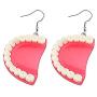 BAUNA Women Girl Dental Teeth Earrings Funny 3D Tooth Model Medical Hygienist Dentist Gift for Dental Student Dental Assistant