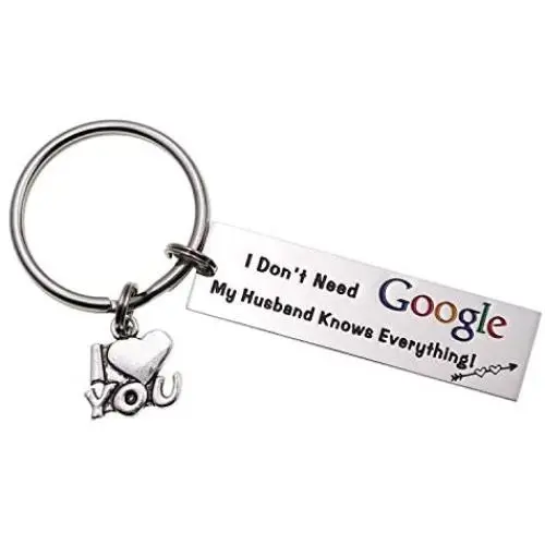 Melix Home Funny Keychain for Boyfriend Girlfriend I Don’t Need Google My Boyfriend Girlfriend Husband Wife Knows Everything Keychains Melix Home Funny Keychain for Boyfriend Girlfriend I Don’t Need Google My Boyfriend Girlfriend Husband Wife Knows Everything Keychains