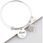 BEKECH Mimi Bracelet Grandma Mimi Charm Expandable Wire Bangle Mimi Jewelry Grandmother Gift for Family Mimi Nana Nonna
