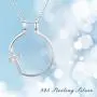 Cross Necklace for Women, Ring Holder Necklace S925 Sterling Silver Faith Necklace Engagement Ring Keeper Jewelry Wedding Gifts for Women