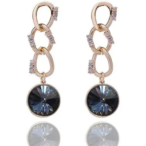 Royal blue Round Europe Crystal Earring, used gold coating the appearance. to elegant and fashion you. Christmas party, feast, dating, daily. Royal blue Round Europe Crystal Earring, used gold coating the appearance. to elegant and fashion you. Christmas party, feast, dating, daily.