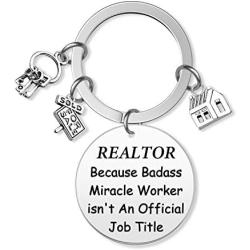G-Ahora Realtor Keychain Realtor Closing Jewelry Thank You Gift for Real Estate Sales Agent