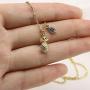 MEMGIFT Dainty 18K Gold Pineapple Necklace Petite Minimal Tropical Fruit Jewelry Personalized for Women Teen Girls Best Friend Sister Mom Daughter Girlfriend Bridesmaid Fiancee