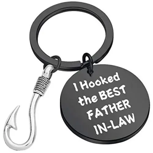 CENWA Father of The Groom Keychain I Hooked The Best Father in-Law Father in Law Gift from Bride Wedding Jewelry Gift from Bride Fathers Day Fisherman Gift CENWA Father of The Groom Keychain I Hooked The Best Father in-Law Father in Law Gift from Bride Wedding Jewelry Gift from Bride Fathers Day Fisherman Gift