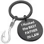CENWA Father of The Groom Keychain I Hooked The Best Father in-Law Father in Law Gift from Bride Wedding Jewelry Gift from Bride Fathers Day Fisherman Gift CENWA Father of The Groom Keychain I Hooked The Best Father in-Law Father in Law Gift from Bride Wedding Jewelry Gift from Bride Fathers Day Fisherman Gift