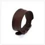 Nsitbbuery Hip Hop Alloy Buckle Wristband Belt Leather Bracelet