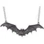 Alilang Frightening Halloween Enamel Paint Flying Bat Metal Chain Pendant Necklace Alilang Frightening Halloween Enamel Paint Flying Bat Metal Chain Pendant Necklace