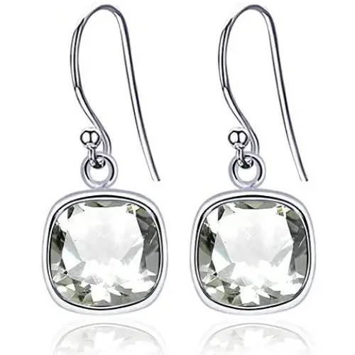 Orchid Jewelry 925 Sterling Silver Dangle Earrings For Women Nickel Free Green Amethyst Cushion 3.00 Ct Dangling Earring February Birthstone A Perfect And Unique Christmas Gift For Her Orchid Jewelry 925 Sterling Silver Dangle Earrings For Women Nickel Free Green Amethyst Cushion 3.00 Ct Dangling Earring February Birthstone A Perfect And Unique Christmas Gift For Her