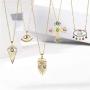 cmoonry Gold Chain Necklace for Women Fashion Evil Eye Necklace Women Girl Necklace Lucky Jewelry Friendship Gift
