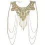 JOJO & LIN Gold Fine Chain with Yellow Flower Lace Bikini Body Chain Necklace Jewelry JOJO & LIN Gold Fine Chain with Yellow Flower Lace Bikini Body Chain Necklace Jewelry