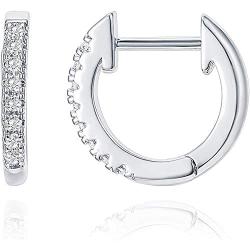PAVOI 14K Gold Plated Cubic Zirconia Cuff Earrings Huggie Stud