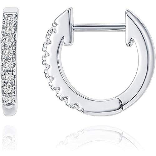PAVOI 14K Gold Plated Cubic Zirconia Cuff Earrings Huggie Stud