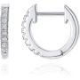 PAVOI 14K Gold Plated Cubic Zirconia Cuff Earrings Huggie Stud
