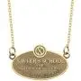 Marvel Comics Unisex Adult X-Men Xaviers School Plague Stainless Steel Pendant Necklace with 18-Inch Chain + 2-Inch Extender, Gold, One Size Marvel Comics Unisex Adult X-Men Xaviers School Plague Stainless Steel Pendant Necklace with 18-Inch Chain + 2-Inch Extender, Gold, One Size