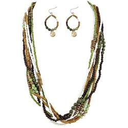 BOCAR Long Multiple Strand Handmade Beaded Statement 26'' Necklace for Women (NK-10563)