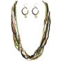 BOCAR Long Multiple Strand Handmade Beaded Statement 26'' Necklace for Women (NK-10563)