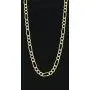 Yellow Gold Hollow Figaro Chain Real 10K Necklace 18'' to 24'', 3.5MM