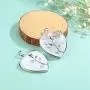 Top Plaza Natural Healing Crystals Heart Pendant Necklaces Reiki Quartz Gemstone Jewelry for Womens Girls