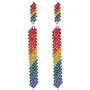 Solememo Gold and Silver Tone Rainbow Color Rhinestone Stud with Hoops Cactus Lips Ties Dangle Long Drop Statement Earring for Women Girls Solememo Gold and Silver Tone Rainbow Color Rhinestone Stud with Hoops Cactus Lips Ties Dangle Long Drop Statement Earring for Women Girls