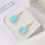 4 pairs Sparkle Crystal Druzy Earrings For Women Jewelry Handmade Water drop Hanging Drop Earring Teardrop Long Earrings Jewelry