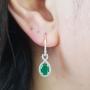 Dazzlingrock Collection 10K Ladies Infinity Dangling Earrings, Rose Gold
