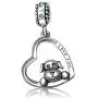JMQJewelry Heart Dog I Love You Charms Birthstone Dog Paw Dangle Charms for Bracelets Mom Mothers Grandmas Day