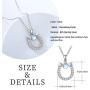 Horseshoe Necklace 925 Sterling Silver Lucky Horseshoe Pendant Necklace Horse Lover Gift for Birthday Christmas