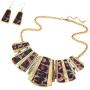 FENICAL Women Alloy Vintage Leopard Necklace and Earring Set Jewellry Set Leopard