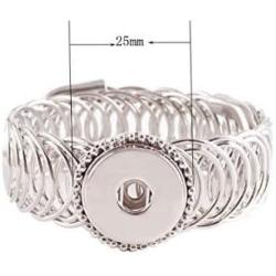 My Prime Gifts Snap Jewelry Wrap Coil Bracelet One Size Fits Band fits 18-20mm Ginger Style Charms By My Prime Gifts