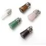 Natural Healing Crystal Stone Pendant Necklace Cylindrical Reiki Energy Gemstone Balance Chakra Womens Jewelry Gift Belt Stainless Steel Chain Natural Healing Crystal Stone Pendant Necklace Cylindrical Reiki Energy Gemstone Balance Chakra Womens Jewelry Gift Belt Stainless Steel Chain