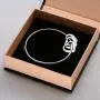 MyNameNecklace Personalized Bracelet Bangle with Heart Pendants - Custom Made Multiple Pendant Jewelry Wife Women