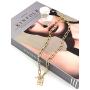 Al&Tiffy Love Heart Necklace for Woman and Girl 18k Gold Plated Dainty CZ Layered Chain Necklace,Gold Heart and Lock Pendent Necklace Jewelry