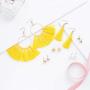 36 Pairs Tassel Earrings Colorful Long LayeredThread Ball Dangle Earrings Stud Earring Bohemian Tiered Tassel Drop Earrings Fashion Jewelry for Women Gifts