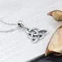 Furious Jewelry 925 Sterling Silver Good Luck Irish Triangle Celtic Knot Vintage Pendant Necklace Furious Jewelry 925 Sterling Silver Good Luck Irish Triangle Celtic Knot Vintage Pendant Necklace