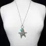 Mixed Metals Long Multi Color Unique Theme Charm Pendant Necklace & Earrings Set