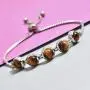 Shop LC Tigers Eye Platinum Tennis Bracelet for Women Size Adjustable Jewelry Gifts