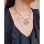 Bali Ethnic Handmade Sterling Silver set Necklace Pendant Earrings 11