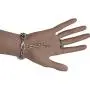 TFJ Women Fashion Jewelry Silver Metal Hand Chain Wrist Bracelet Slave Ring Black Skeleton Bling Skull TFJ Women Fashion Jewelry Silver Metal Hand Chain Wrist Bracelet Slave Ring Black Skeleton Bling Skull